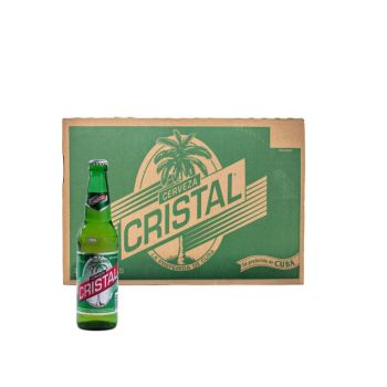 Cerveza Cristal, 24 botellas de 350ml, ALC 4.9% VOL