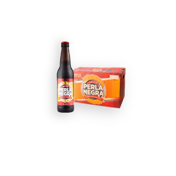 Malta Perla Negra, 24 botellas 350 ml, 0 alc