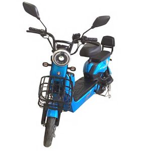 Bicicleta electrica azul